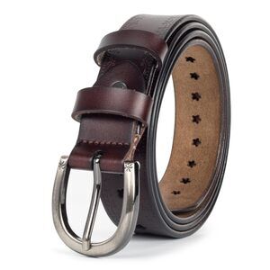 5384 Women’s Genuine-cowhide-hollow-flower-leather-belt Adjustable Vintage